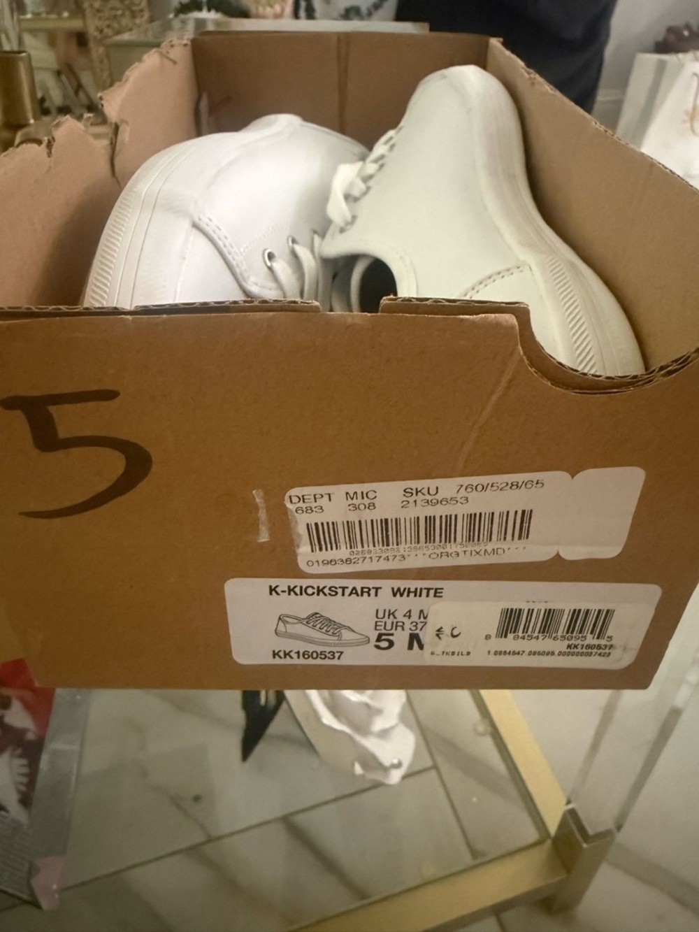Keds K-Kickstart White Kids Sneakers